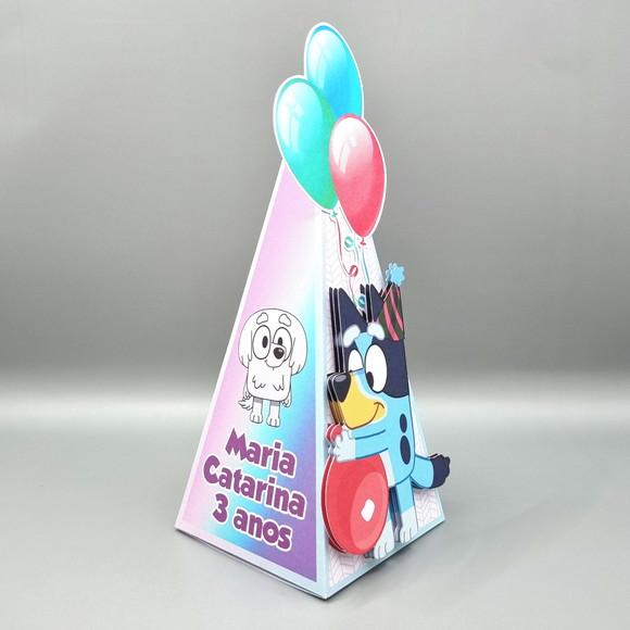 Kit de Caixas Personalizadas 30 Peças - Bluey Candy Rosa