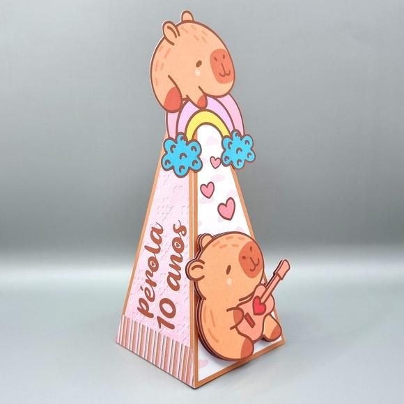 Kit de Caixas Personalizadas 30 Peças - Capivara Cute