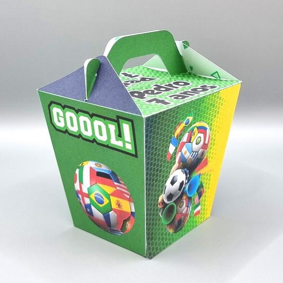 Kit de Caixas Personalizadas 30 Peças - Copa do Mundo