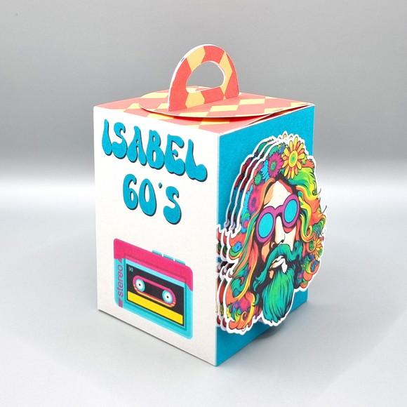 Kit de Caixas Personalizadas 30 Peças - Festa Retrô