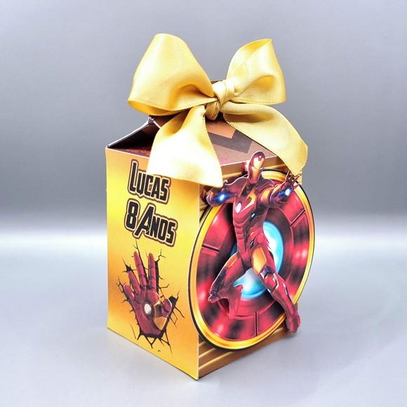 Kit de Caixas Personalizadas 30 Peças - Homem de Ferro