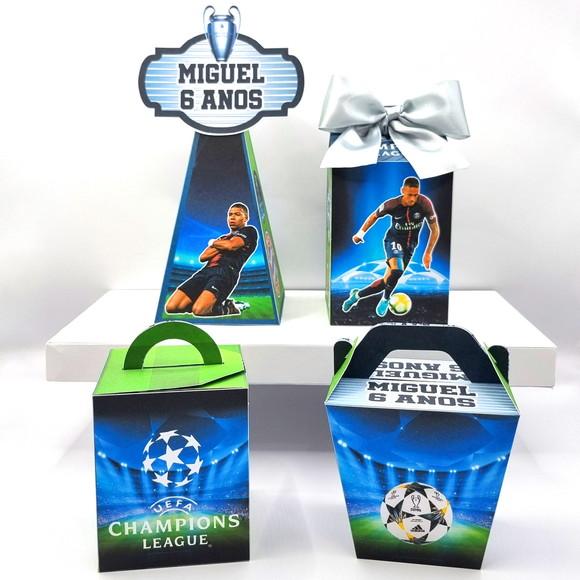 Kit de Caixas Personalizadas 30 Peças - Liga dos Campeões