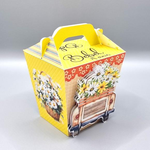 Kit de Caixas Personalizadas 30 Peças - Margaridas