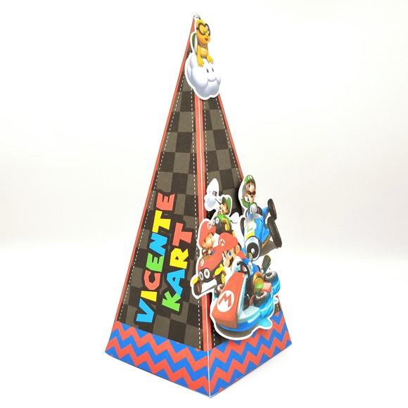 Kit de Caixas Personalizadas 30 Peças - Mario Kart