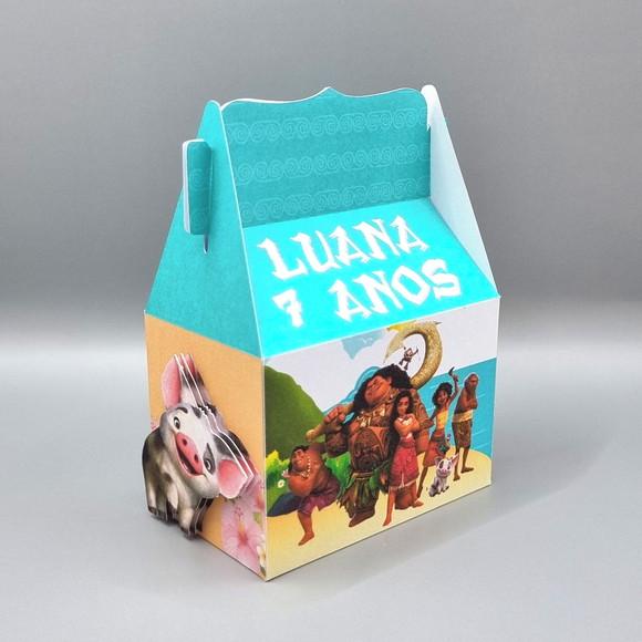 Kit de Caixas Personalizadas 30 Peças - Moana 2