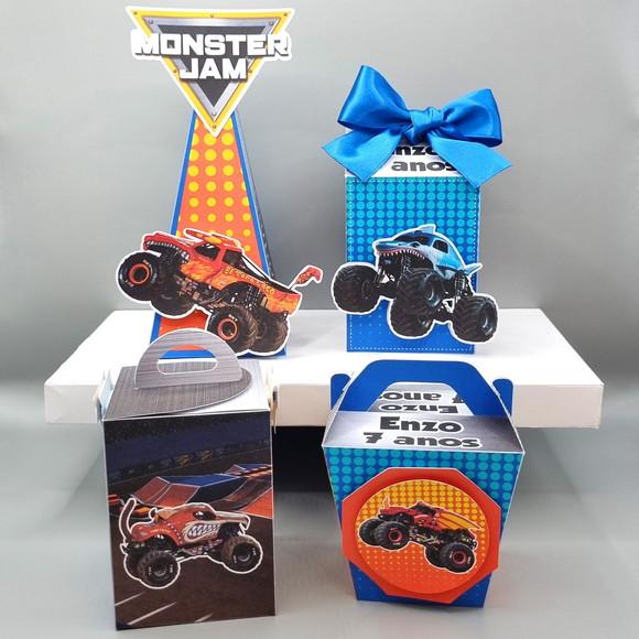 Kit de Caixas Personalizadas 30 Peças - Monster Truck