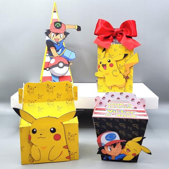 Kit de Caixas Personalizadas 30 Peças - Pokemon