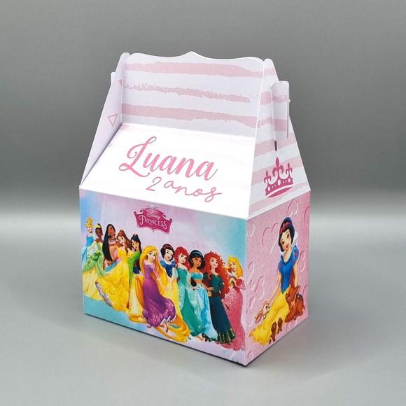 Kit de Caixas Personalizadas 30 Peças - Princesas Disney