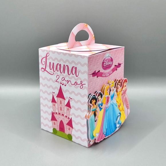 Kit de Caixas Personalizadas 30 Peças - Princesas Disney