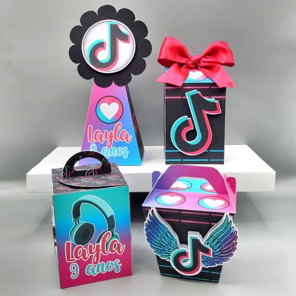 Kit de Caixas Personalizadas 30 Peças - Tik Tok - Tiktok