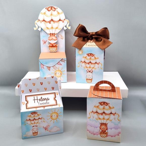 Kit de Caixas Personalizadas 30 Peças Primeira Volta ao Sol