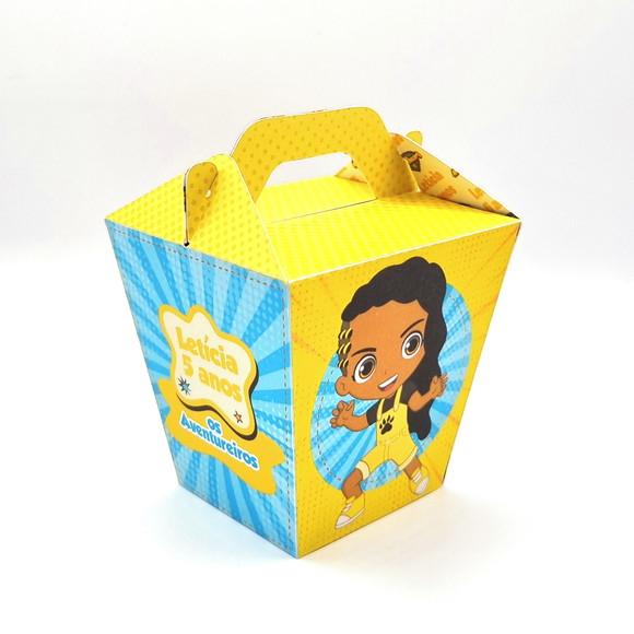 Kit de Caixas Personalizadas 50 Peças - Aventureira Amarela