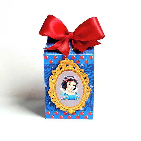 Kit de Caixas Personalizadas 50 Peças - Branca de Neve