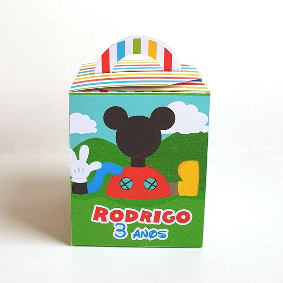 Kit de Caixas Personalizadas 50 Peças - Casa do Mickey
