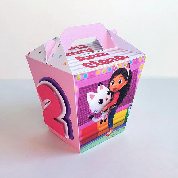 Kit de Caixas Personalizadas 50 Peças - Casa Mágica da Gabby