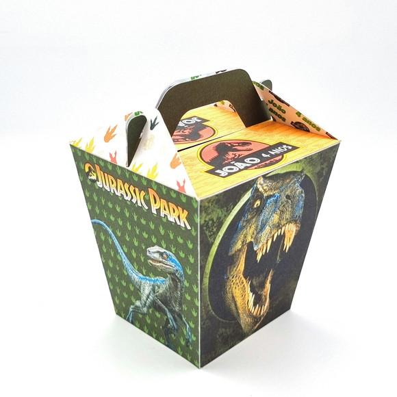 Kit de Caixas Personalizadas 50 Peças - Dinossauro Jurassic