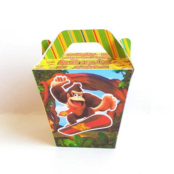 Kit de Caixas Personalizadas 50 Peças - Donkey Kong