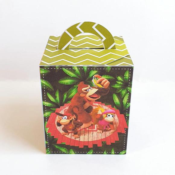 Kit de Caixas Personalizadas 50 Peças - Donkey Kong