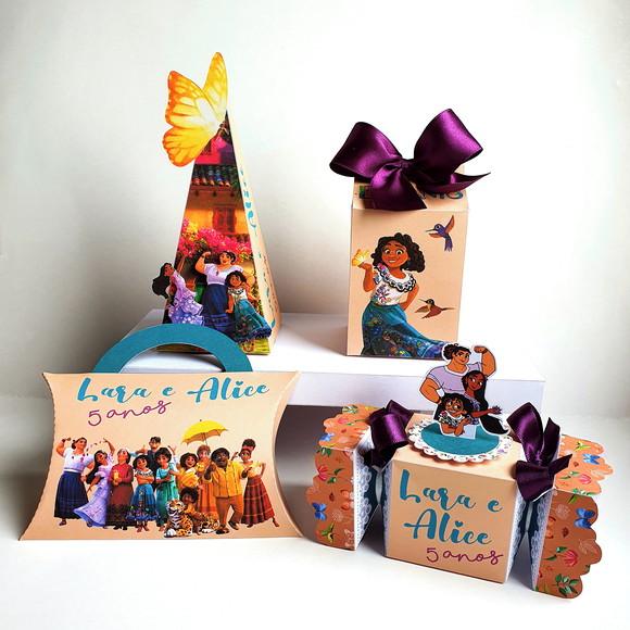 Kit de Caixas Personalizadas 50 Peças - Encanto