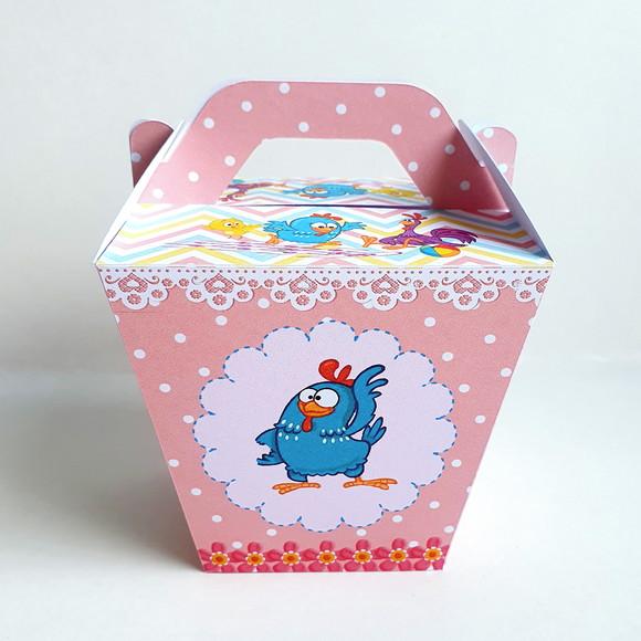 Kit de Caixas Personalizadas 50 Peças - Galinha Pintadinha