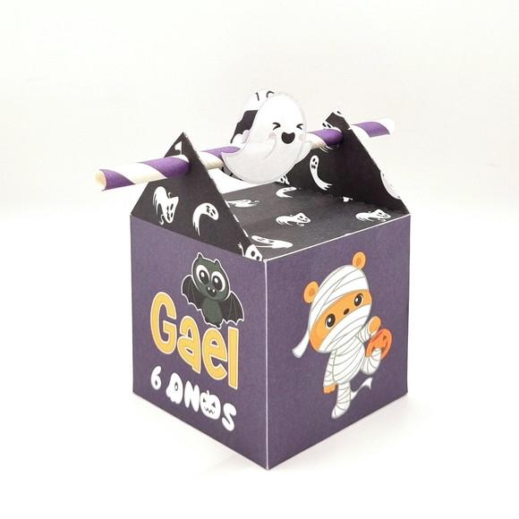 Kit de Caixas Personalizadas 50 Peças - Halloween Cute