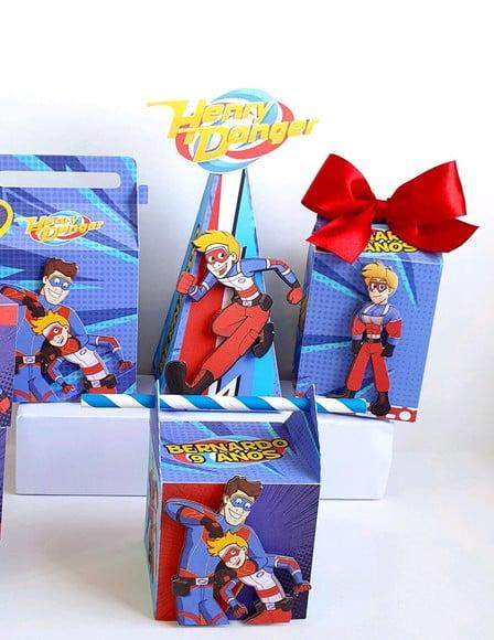 Kit de Caixas Personalizadas 50 Peças - Henry Danger