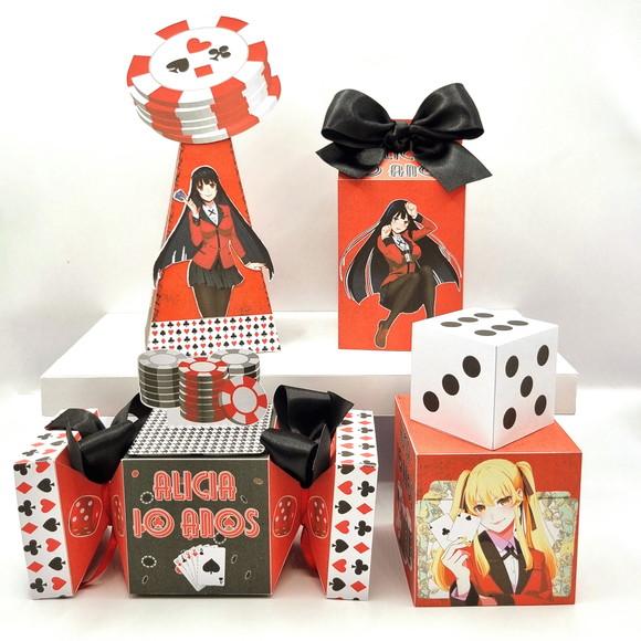 Kit de Caixas Personalizadas 50 Peças - Kakegurui