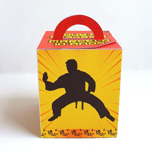 Kit de Caixas Personalizadas 50 Peças - Karate Kid