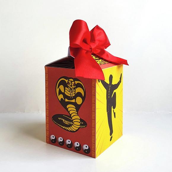 Kit de Caixas Personalizadas 50 Peças - Kung Fu