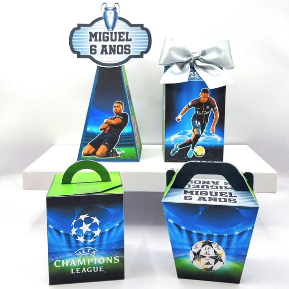 Kit de Caixas Personalizadas 50 Peças - Liga dos Campeões