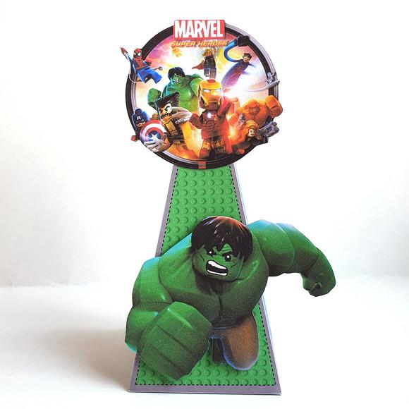 Kit de Caixas Personalizadas 50 Peças - Lego Vingadores