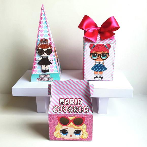 Kit de Caixas Personalizadas 50 Peças - Lol Surprise