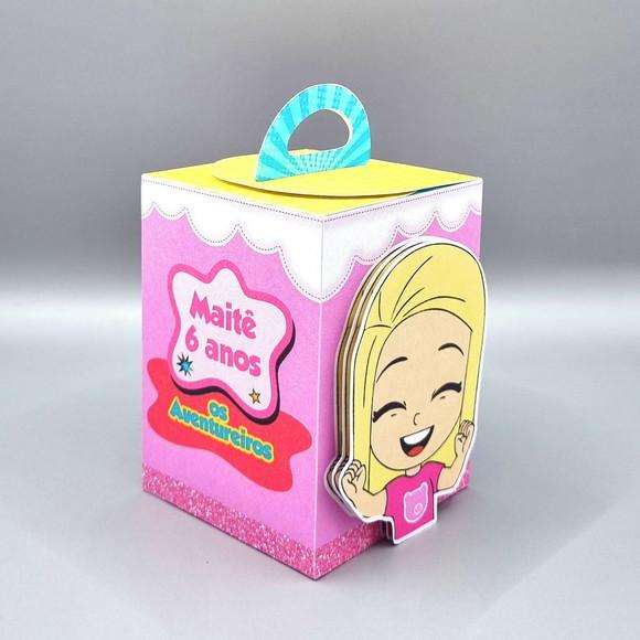Kit de Caixas Personalizadas 50 Peças - Luccas Neto Rosa