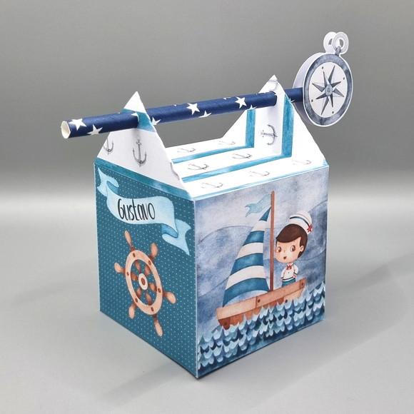 Kit de Caixas Personalizadas 50 Peças - Marinheiro