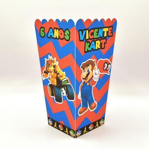 Kit de Caixas Personalizadas 50 Peças - Mario Kart