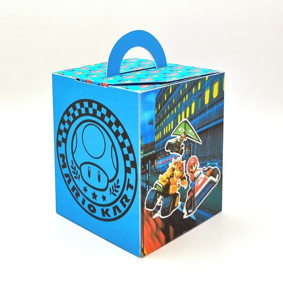 Kit de Caixas Personalizadas 50 Peças - Mario Kart
