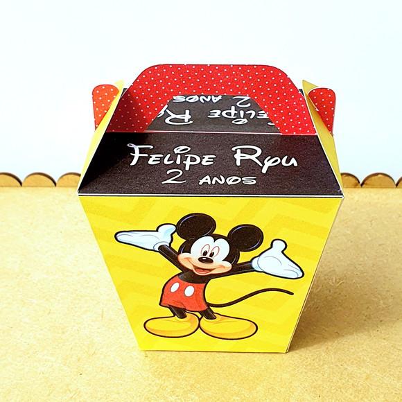 Kit de Caixas Personalizadas 50 Peças - Mickey
