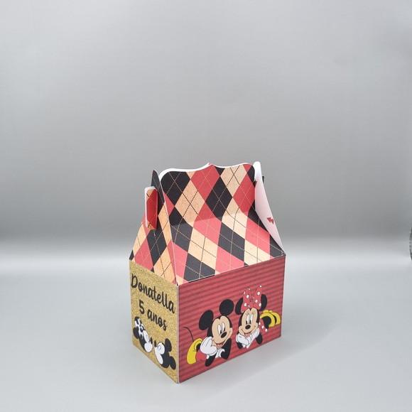 Kit de Caixas Personalizadas 50 Peças - Mickey e Minnie