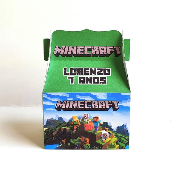 Kit de Caixas Personalizadas 50 Peças - Minecraft
