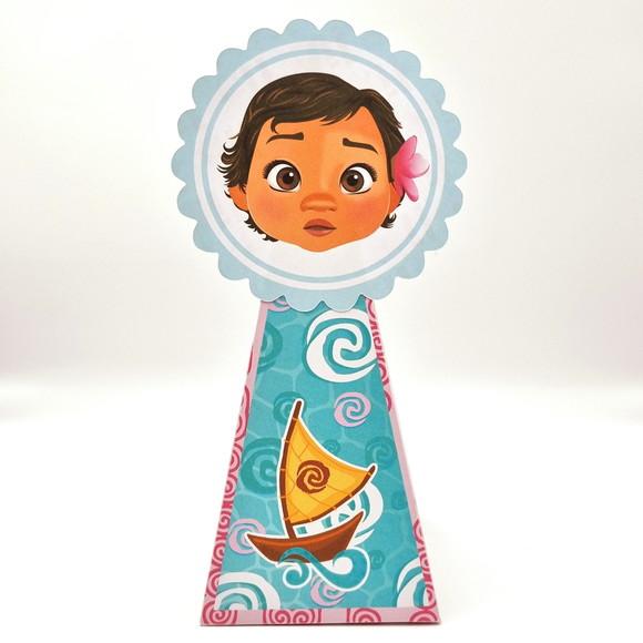 Kit de Caixas Personalizadas 50 Peças - Moana Baby