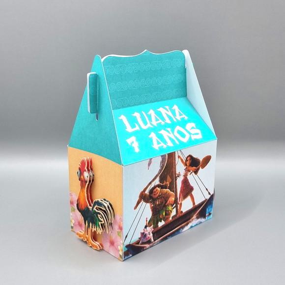 Kit de Caixas Personalizadas 50 Peças - Moana 2