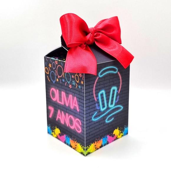 Kit de Caixas Personalizadas 50 Peças - Neon Party
