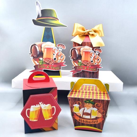 Kit de Caixas Personalizadas 50 Peças - Oktoberfest