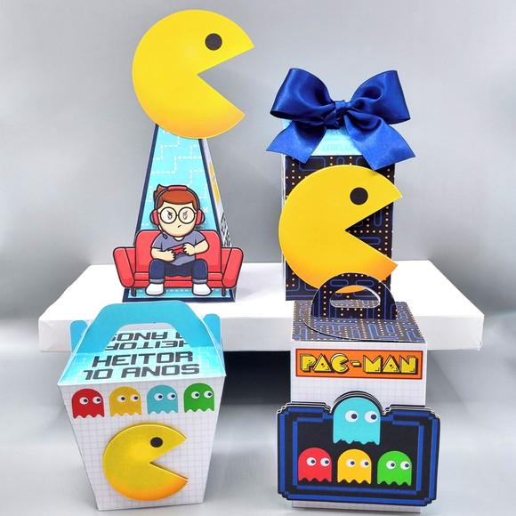 Kit de Caixas Personalizadas 50 Peças - Pacman