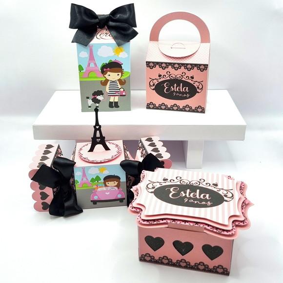 Kit de Caixas Personalizadas 50 Peças - Paris