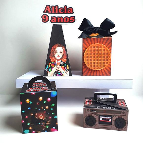 Kit de Caixas Personalizadas 50 Peças - Stranger Things