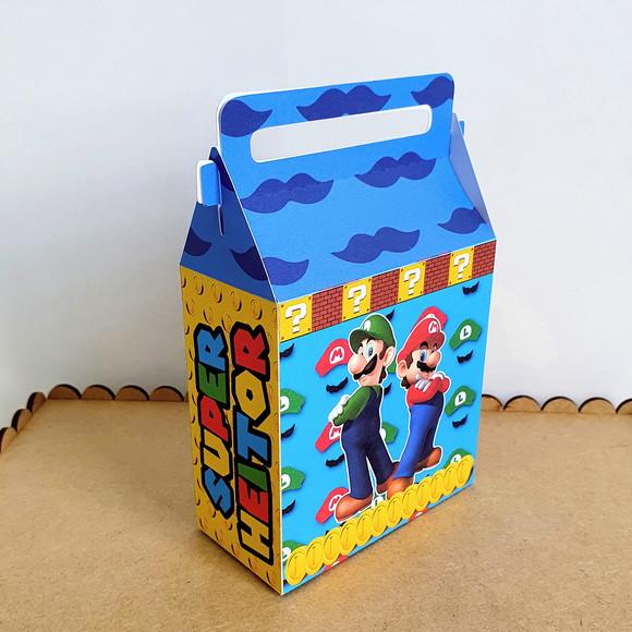 Kit de Caixas Personalizadas 50 Peças - Super Mario