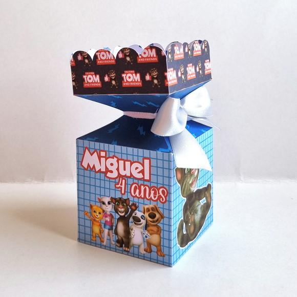 Kit de Caixas Personalizadas 50 Peças - Talking Tom