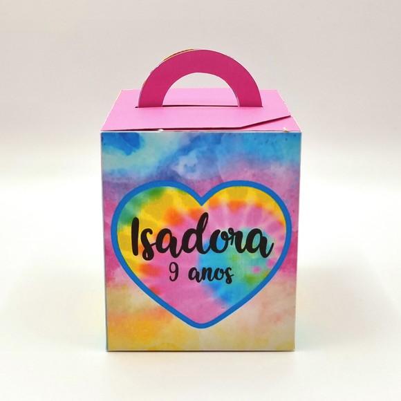 Kit de Caixas Personalizadas 50 Peças - Tie Dye