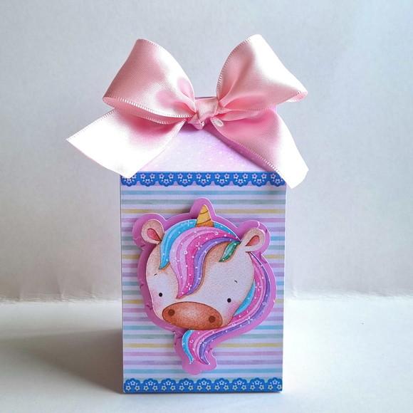 Kit de Caixas Personalizadas 50 Peças - Unicórnio